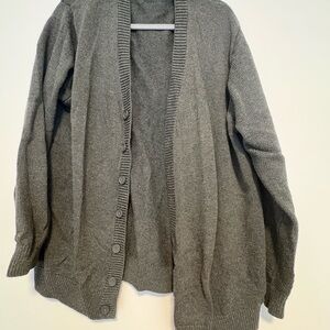Brandy Melville Charcoal Gray Knit Cardigan